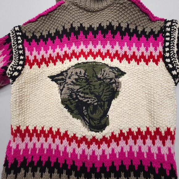 Zadig & Voltaire Zelly Tiger Knit Cardigan Sweater - Picture 11 of 11